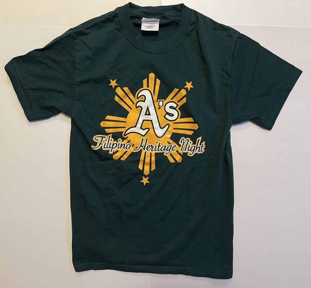 Oakland A&rsquo;s Athletics Filipino Heritage Night T-Shirt Size Small MLB Baseball