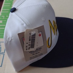 The Game Michigan Wolverines Hat One Size White Navy Blue NWT Twill