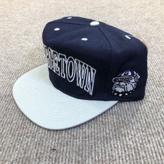 Georgetown Hoyas Hat Fitted Mens 7 1/2 Blue Gray NCAA Basketball American Needle