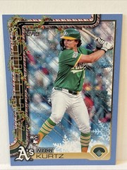2025 Topps Holiday – Nick Kurtz #H40 Holiday Light Blue & White Glitter (RC)