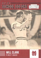 2015 Panini Contenders #6 Will Clark Old School Colors Mississippi St.