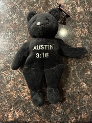 WWF Stone Cold Steve Austin Attitude Bear Lot 1999 With Main Event 5959/25000