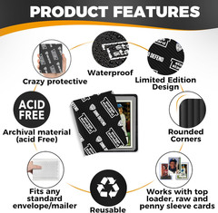 Ding Defend 110-Pack Trading Card Protector Shipping – 3.5 X 4.5 Inch Black Hobb
