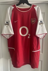 Vintage Nike 2002/2003 Arsenal FC Henry Soccer Jersey Invincibles XXL Y2K EPL