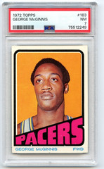 1972 Topps #183 George McGinnis RC Rookie PSA 7 Indiana Pacers HOF