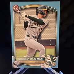 2025 Bowman Draft Shotaro Morii Sky Blue Border #/499 Athletics