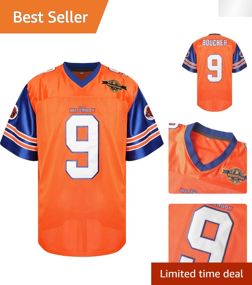 Authentic The Waterboy Bobby Boucher Football Jersey – 100% Polyester Comfort