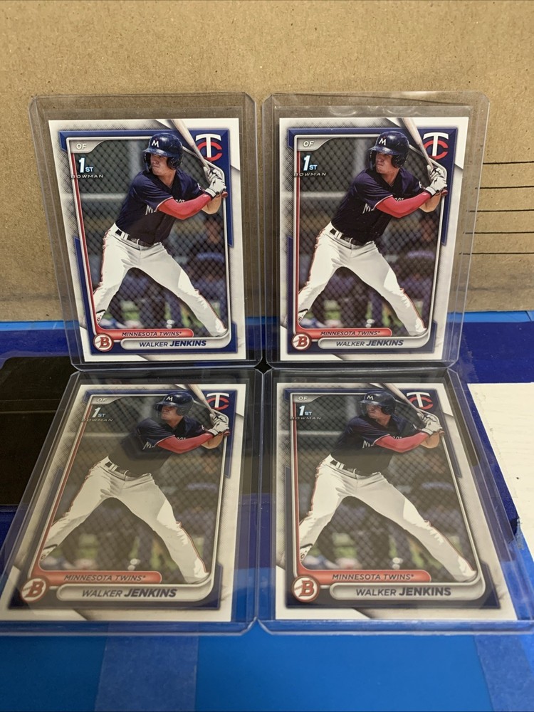 2024 Bowman – Walker Jenkins 1st Paper Base Lot of 4 BP-43 Twins