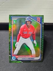 2024 Bowman 1st Chrome Starlyn Nunez Reptilian Green /99 #BCP-207 Red Sox