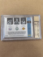 2010-11 Playoff National Treasures Larry Bird Magic Dr. J Auto #3/5 BGS 9.5