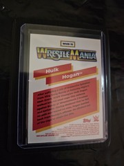 Hulk Hogan /199 2026 Topps Chrome WWE WRESTLEMANIA RECALL Card #WMR-15 Aqua