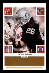 1986 McDonald&rsquo;s RAIDERS FOOTBALL CARDS gold Tab see drop down menu NM to Mint