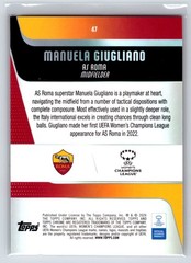 Manuela Giugliano 2025-26 Topps Chrome Sapphire UEFA Women&rsquo;s #47 Red /5