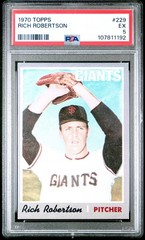 1970 TOPPS #229 RICH ROBERTSON PSA EX 5