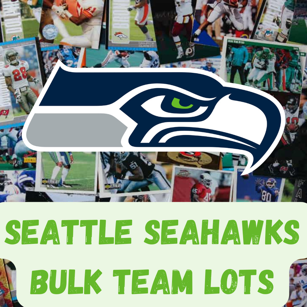 Seattle Seahawks Bulk Team Lots – Stars, HOF, Rookies, from 1980 to present day