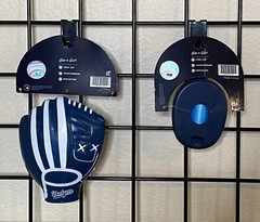 Los Angeles Dodgers Cap Dog Poop Bag Dispenser+Dog Mitt Chew Toy Pet Set