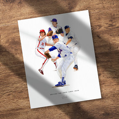 4000 K Strikeout Club Nolan Ryan Baseball 8×10 Print Poster Art Illustrated