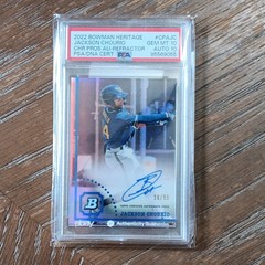 2022 Bowman Heritage Jackson Chorio 16/99 GEM MINT 10 💥AUTO 10💥RARE 🔥 DUAL 10