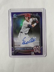 2025 Bowman Draft Eli Willits 1st Bowman True Purple Refractor Auto /250 Nats