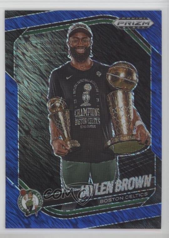 2024-25 Panini Prizm Black FOTL Blue Shimmer 25/35 Jaylen Brown #170 1g40
