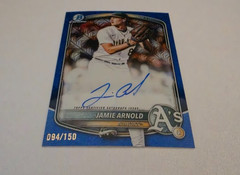 2025 Bowman Draft Jamie Arnold Auto Mojo Blue # 094/150.