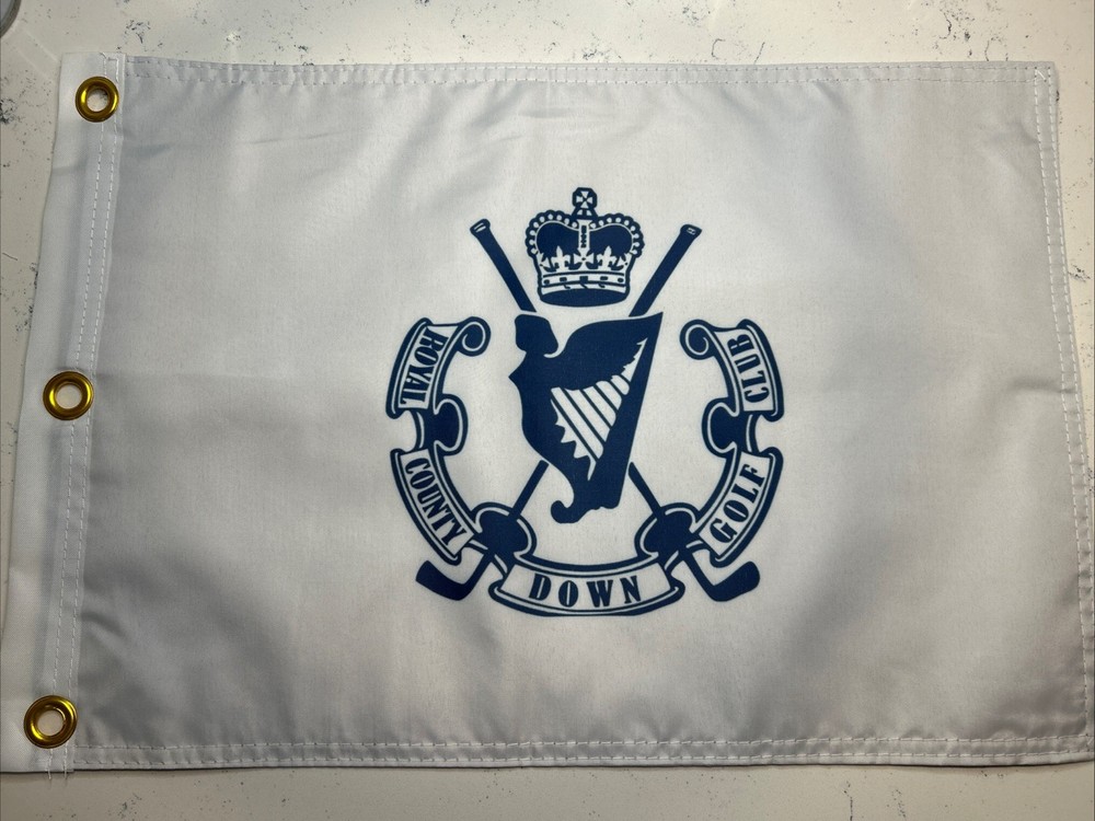 ROYAL COUNTY DOWN GOLF CLUB PGA TOUR GOLF PIN FLAG GROMMETS FREE SHIP AUTOGRAPHS