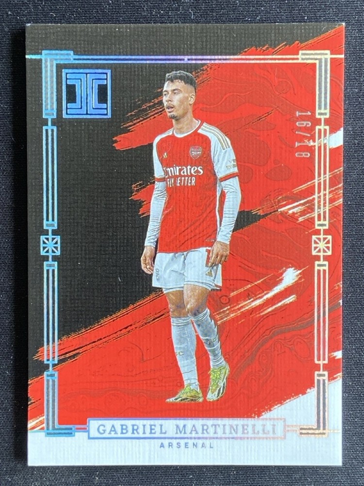 Gabriel Martinelli 2023-24 Panini Impeccable Premier League Holo Silver /18 #114
