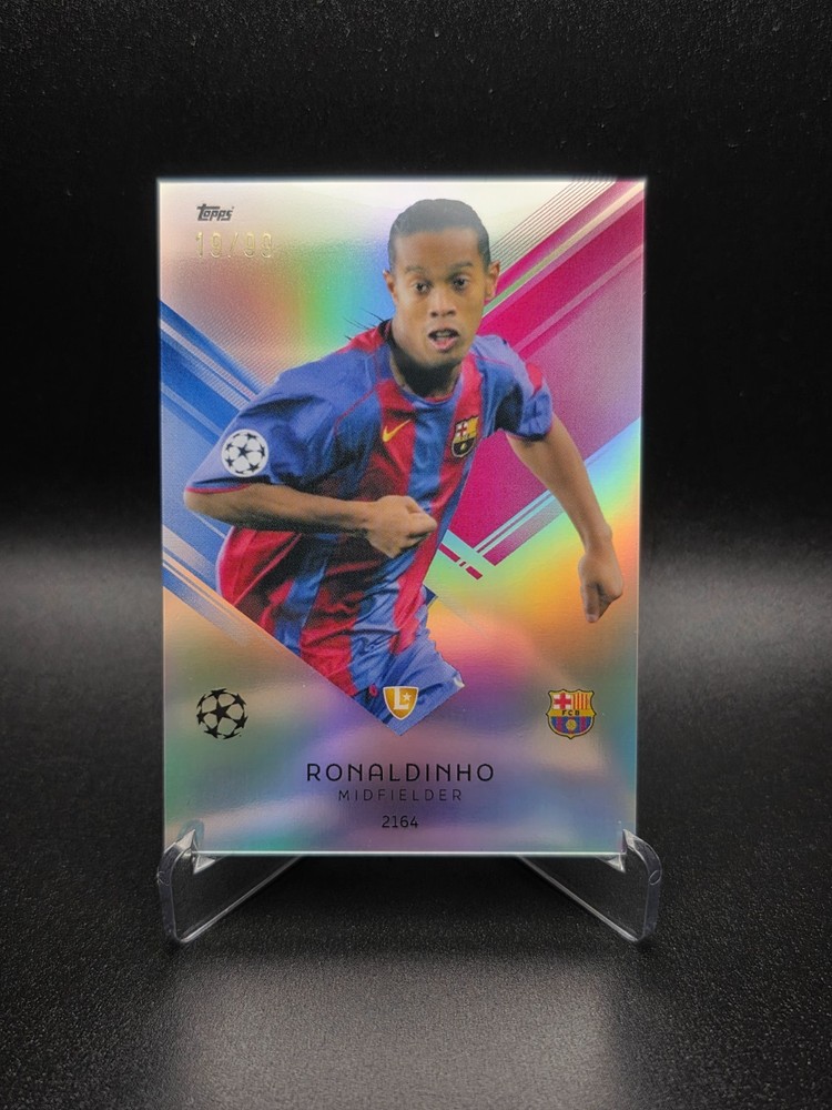 Ronaldinho 2026 Topps Total Football /99 Barcelona UEFA Champions League