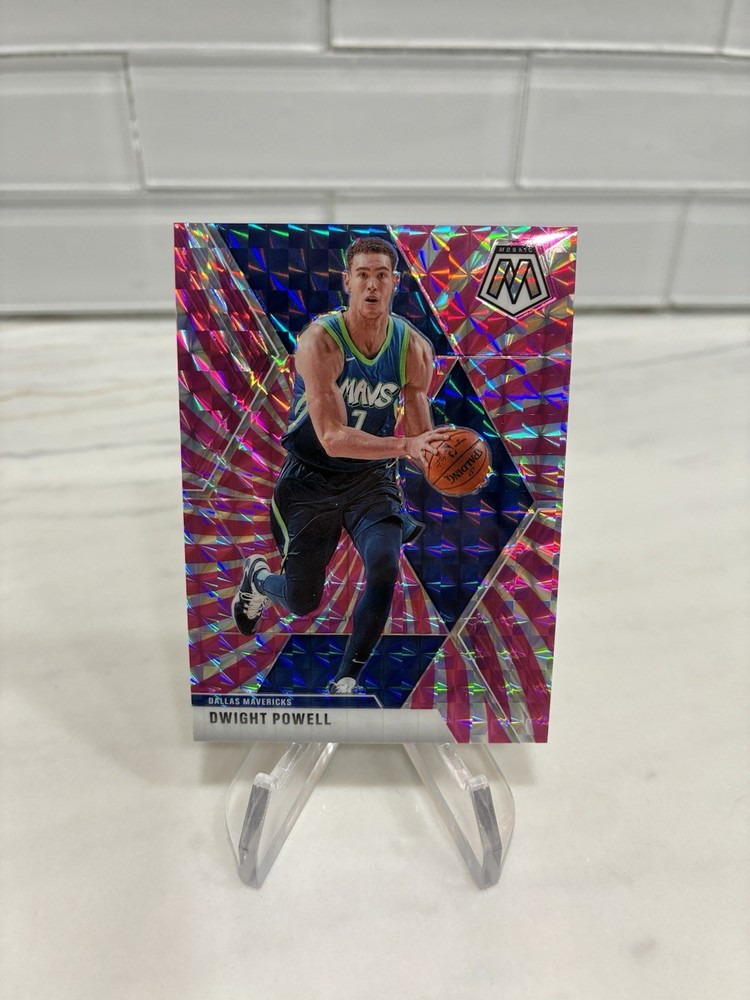 2019-20 Panini Mosaic Dwight Powell #74 Pink Swirl Prizm /11