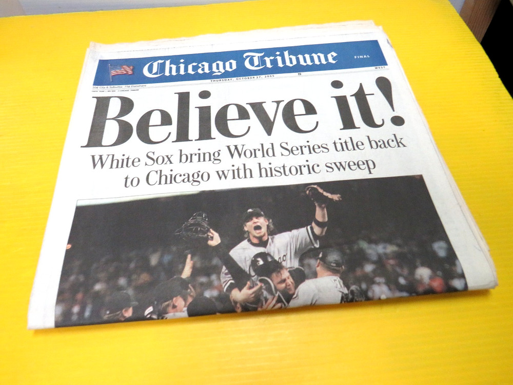 Chicago White Sox World Series Champions Tribune Complete Newspaper 10/27/2005 ⚾