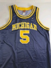 Vintage Nike 90&rsquo;S Jalen Rose Michigan Wolverines Jersey Fab Five Large