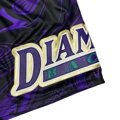 Rare Arizona Diamondbacks Custom Handmade Bespoke Big Logo AOP Shorts Mens Large