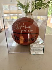 Chris Mullin Autographed Basketball – HOF Inscription, Schwartz Sports COA