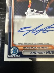 ANTHONY HUEZO 2024 1st Bowman Chrome Auto Rookie Card RC #CPA-AHU Houston Astros