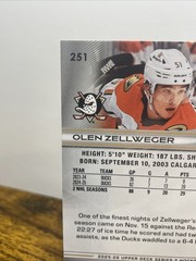 2025-26 Upper Deck Series 2 – Olen Zellweger #251 ANAHEIM DUCKS