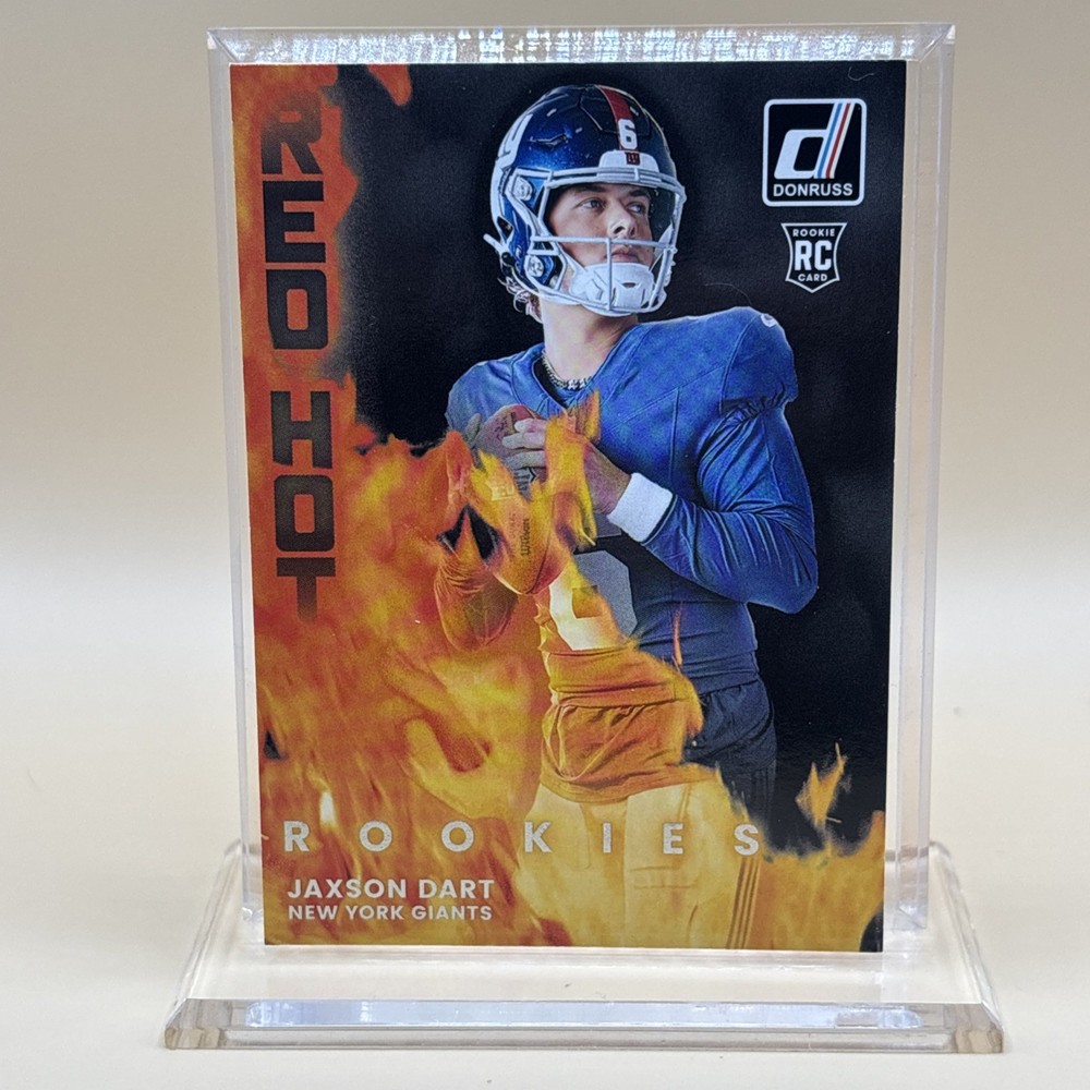 2025 Panini Donruss – Red Hot Rookies Jaxson Dart #RHR-JXD (RC)