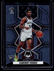 2021-22 Panini Mosaic #255 CAMERON THOMAS Navy Blue RC