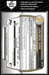 2023 Bowman Chrome Jun-Seok Shim BCP-153 1st Speckle Refractor /299 Pirates
