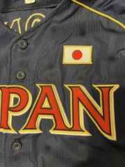 NEW MIZUNO Japan WBC WORLD BASEBALL Classic Jersey Navy Red Embroidery Blank XL