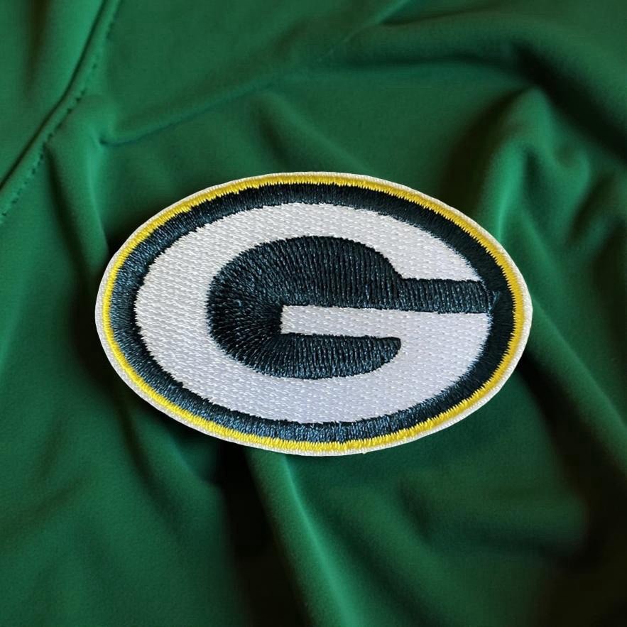 Green Bay Packers Iron On Patch 2-5/8” w x 1-3/4” tall