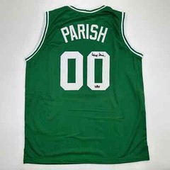 Facsimile Autographed Robert Parish Boston Green Reprint Jersey Size Men&rsquo;s XL