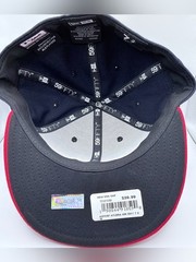 New Era Navy and Red Atlanta &lsquo;A&rsquo; Fitted Cap 7 3/8