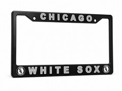 Chicago White Sox License Plate Frame Cover – Black – EliteAuto3K