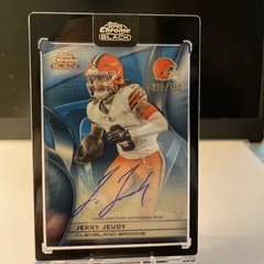 JERRY JEUDY 2025 TOPPS CHROME BLACK BLUE REFRACTOR AUTO /150 BROWNS