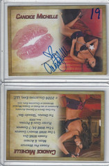 Candice Michelle Signed & Kissed Trading Card #19 WWE Model Collectors Expo