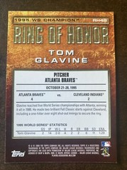 2009 Topps Ring Of Honor #RH48 Tom Glavine Atlanta Braves