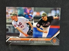 2023 Topps NOW #327 MAX SCHERZER JUSTIN VERLANDER 3 TIME CY YOUNG DOUBLEHEADERS