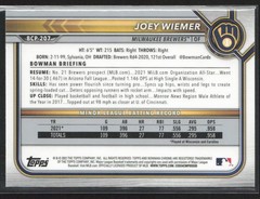 2022 Bowman Chrome #BCP-207 Joey Wiemer Prospects Mojo Refractor