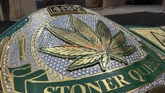Smoker Stoner 420 Heavyweight Championship Title Belt Adult Size, Stacked Plated