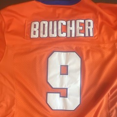 Headgear Classics Bobby Boucher Bourbon Bowl #9 Orange Football Jersey Size 3XL
